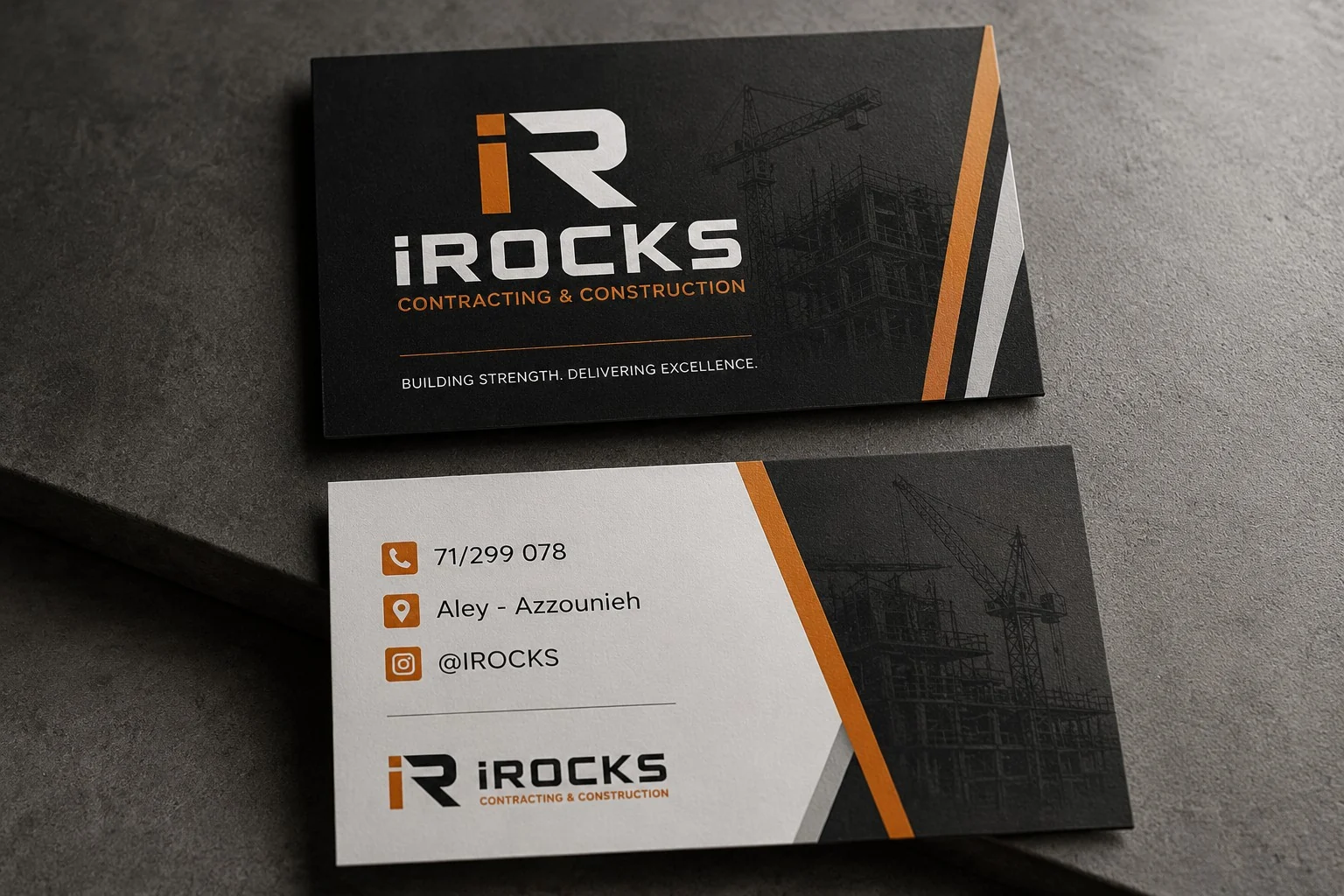 iRocks business card design