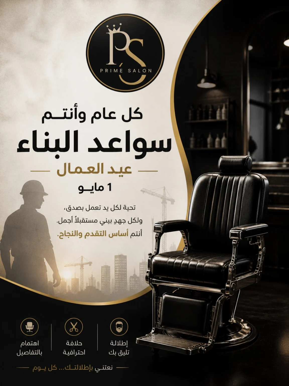 Prime Salon advertisement design