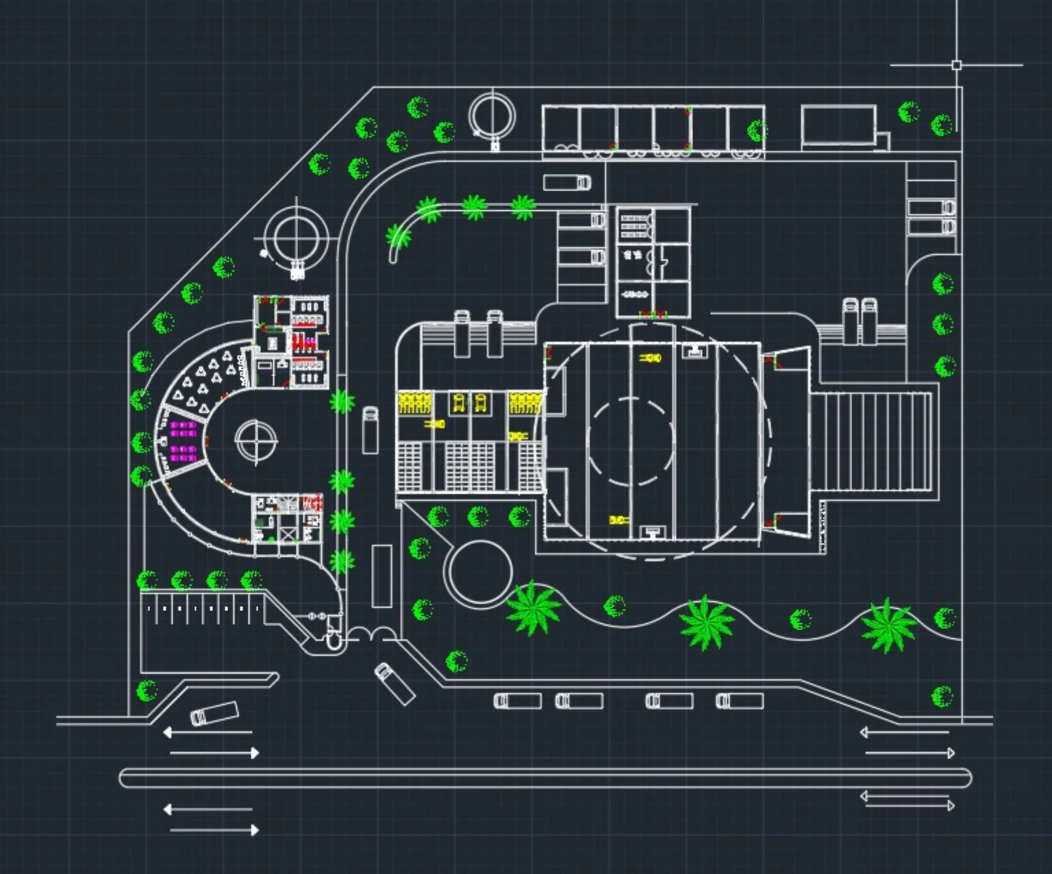 Detailed site and furniture plan